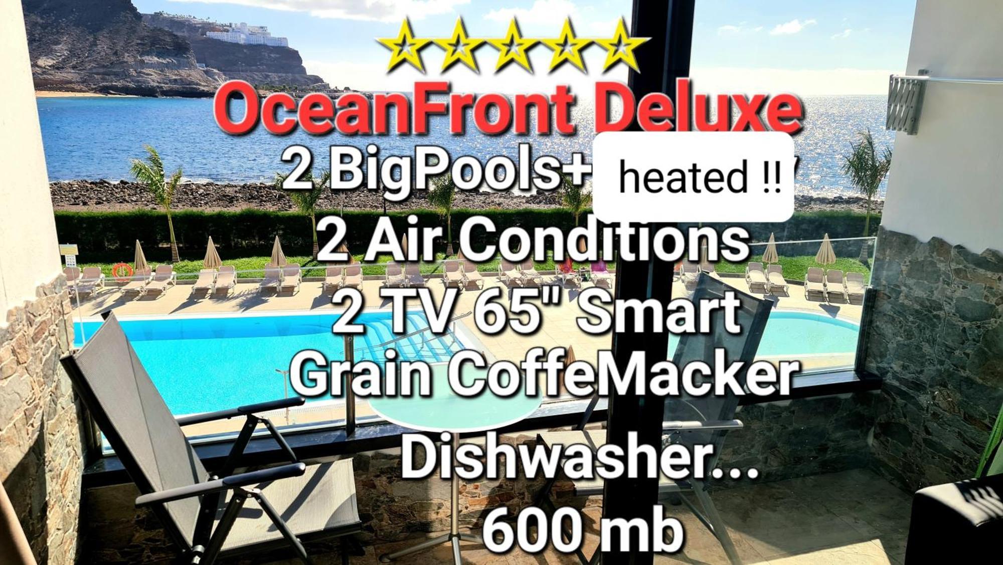 Oceanfront Deluxe-45M,Heated Pools,2Aircondition, 2Tv-65",Dishwasher,600Mb,Lift,Amadores View ! Плая-дель-Кура Экстерьер фото